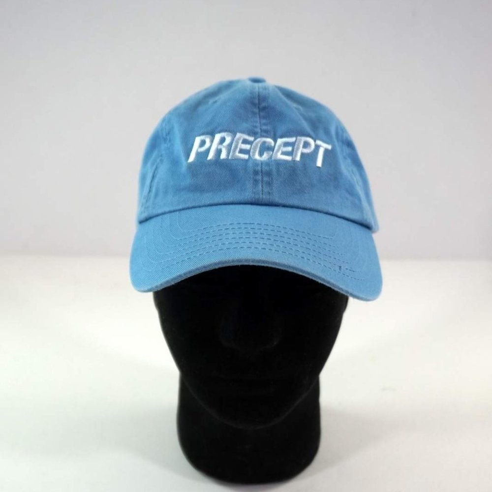 Precept Golf It's What's Inside Strapback Baseball Cap Hat Adult OSFA Light Blue